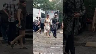 Beautiful Couple #rubinadilaik & #abhinavshukla Together At Shoot 😊 #ytshorts #shorts