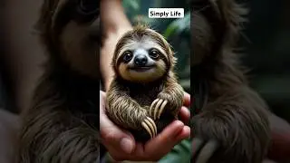 🦥 Cutest Baby Sloth Ever! Just Look at Those Tiny Claws! 😍✨