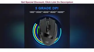 Redragon Sniper Pro M801P RGB Wired Wireless Gaming Mouse 16400 DPI 10 buttons Programmable ergonom