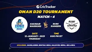 🔴 LIVE: MATCH 4 | Khuwair Warriors vs Ruwi Rangers | Oman D20 2023