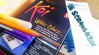 UNBOXING ART SUPPLIES WITH MY PARROT - Morning vlog art haul subscription box