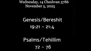 The Righteous Gentiles Club Presents: Genesis 19:21 - 21:4 - Psalms 72 - 76