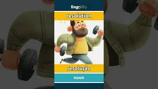 🇬🇧🇵🇹 resolution - resolu&ccedil;&atilde;o : learn English : vamos aprender ingl&ecirc;s : vocabulary builder