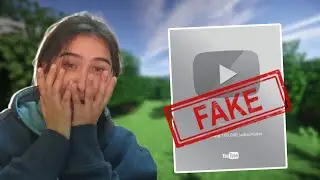 Pranking my sister with fake silver play button