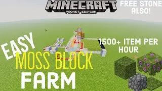 Easy Moss Block Farm | easy to build | (MCPE,WINDOW10,BEDROCK,XBOX,NINTENDO SWITCH)