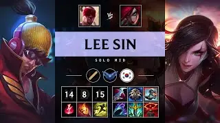 Lee Sin Mid vs Katarina - KR Diamond Patch 25.16