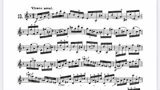 Jakob Dont , Caprice No.13. Ж.Донт , 13 каприс , ноты.