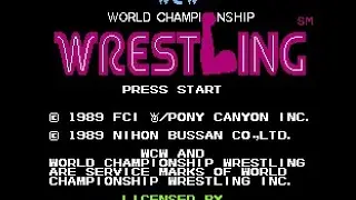 WCW World Championship Wrestling NES Single Match Playthrough