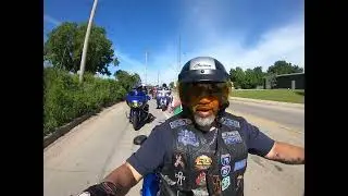 Black Indian Motorcycle riders group ride Tulsa Oklahoma (pt1)