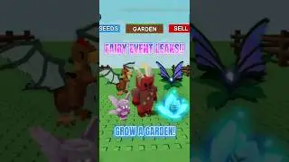 FAIRY EVENT LEAKS! New Pets + Seeds | Grow a Garden #growagarden #roblox #shorts