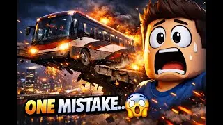 ONE MISTAKE & THE BUS WENT CRAZY 😱 | Roblox Dangerous Bus Driving