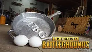 Casting Aluminum PUBG PAN - This Is How i Make Eggs!