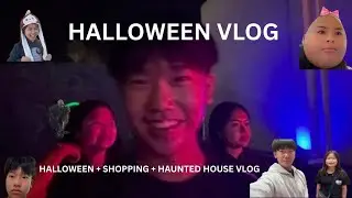 Halloween Vlog! LATE | Trick or Treating, Shopping, and Haunted House (Wild&hellip;)