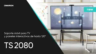 ONKRON TS2080 Soporte m&oacute;vil para TV y paneles interactivos