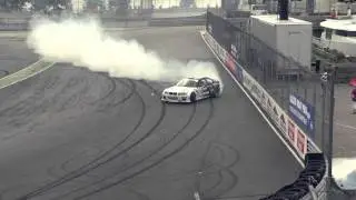 Olle Olsson drifting at STCC CityRace in Gothenburg