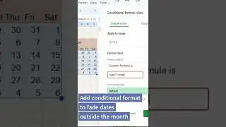 Easiest way to create dynamic monthly calendar on Google Sheets. Dates changes according to dropdown