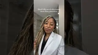 Black People Need Regular Skin Checks #derm #skincare #sunscreen