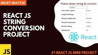 Create a String Conversion project using React JS in Urdu/Hindi | React Mini Project #1