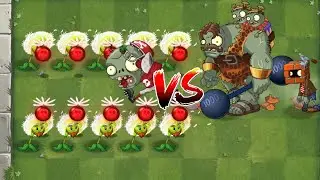 PvZ 2 - 10 Same Plants Vs 4 Random Zombie Vase Breaker - P77 - What team will win?