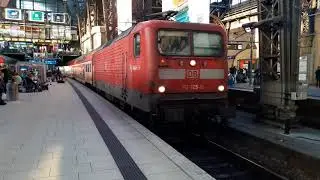 DB class 112 departing Hamburg Hbf 14/10/17