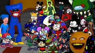 Playtime But Everyone Sings It 🎶  (FNF Different Characters Sings Playtime)