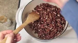 Spiced Maple Pecans for holidays, gifts or anytime family snacking!