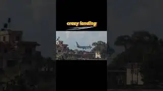 Plane Landing #tia #nepal #kathmandu #international #airport #boeing #flight #crazy #plane #landing