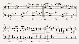Crystal Glasses for piano composed by Roger Hayman