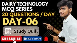 Dairy technology mcq series DAY-06 ICAR -PG JRF/SRF BTech DT#dairyscience#dairytechnology#icarexam