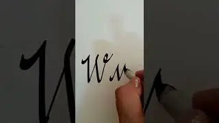 HOW TO WRITE CURSIVE LETTER W/w #calligraphy #cursive #cursivewriting #lettering #letter #letters