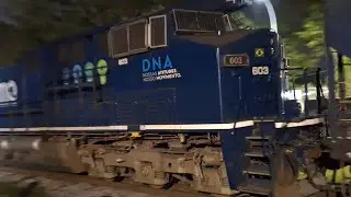 Trem Tricotrol com ac (r) Líder, e meio, (ac44i 603 DNA), na pn de Cubatão sp, ZZV.