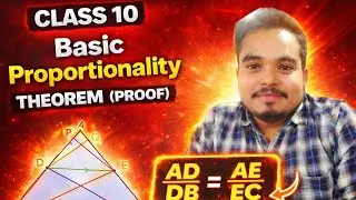 Proof of Basic Proportionality Theorem (BPT) | Thales Theorem 🔥| Triangles | Claas 10th CBSE| RP Sir
