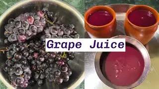 Black grape 🍇 juice making in simple steps &bull; how to make Grape Juice &bull; 