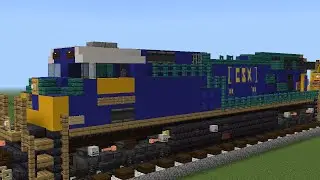 Minecraft CSX 3407 ET44AH Locomotive Tutorial