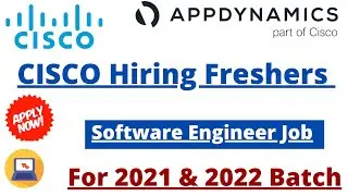 Cisco Software Engineer Job Opportunity. 2021 & 2022 Batch Apply Now #Job #Cisco B.E/B.TECH Eligible