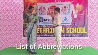 List of Abbreviations