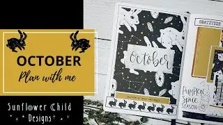 October 2020 Bullet Journal Setup / Witchy Aesthetic Creatures of the Night!