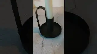 Retro Candlestick Black Candle Holders Mantel shelf Decoration