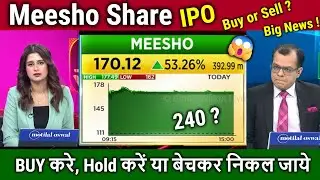 Meesho IPO Share Buy,Hold or Sell ? Analysis Anuj Singhal/meesho share news,target price 2026
