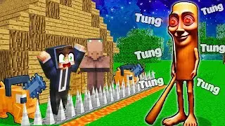 Gradim Bezbednu Kuću Protiv Tung Tung Tung Sahur.Exe U Minecraftu!