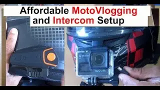 Best Affordable MotoVlogging setup  n Bluetooth intercom system - SJCAM SJ6 - BT-S2