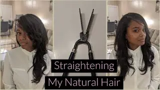 How I Straighten My Natural Hair Using Cast Iron Flat Iron