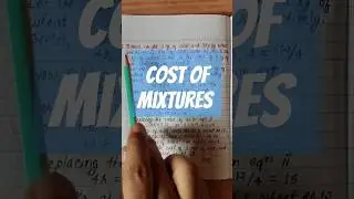 What is the cost of this mix? #mathshorts #mixture #mathqna