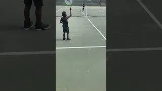 Kids Tennis Lessons #JonesFamilyAdventures #Singledad #Cutekids #shorts #KidsTennis #tennis #team
