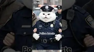 cat police arreste 🚓🚨 #shorts #shortvideo #catpolice
