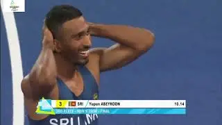Men 100m final Commonwealth Games Athletics 2022 : Yupun Abeykoon SRI LANKA -BRONZE