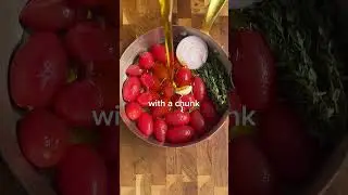 EP.3 CONFIT TOMATOES 🍅🧄🧀 #howicook #confit #tomatoes