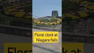 Floral clock in Niagara falls #canada #youtubeshorts