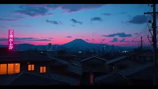 A 90s Japanese Sunset 🌸 Soft Lights & Gentle Lofi