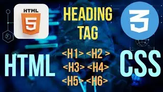Use html heading tag (h1 to h6) | heading tag h1 h2 h3 h4 h5 h6 html css | web development heading